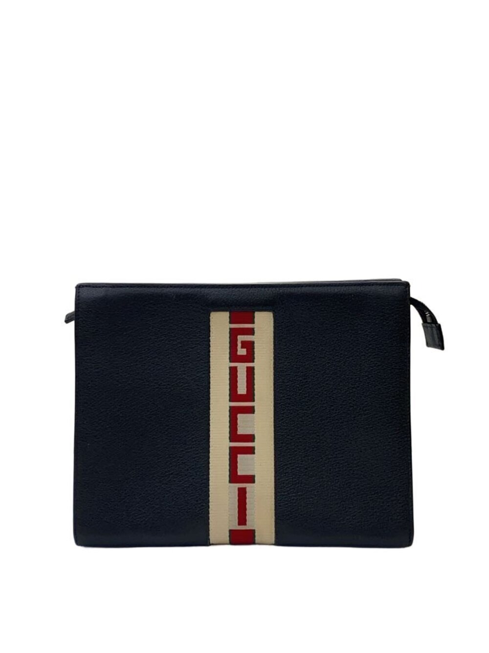 Gucci Clutch Bag Web Black